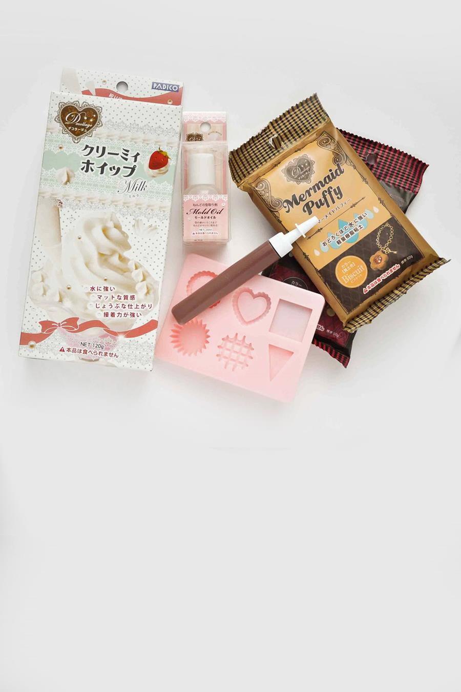 Kit de iniciación "Deco Sweets" (38€) | Kirei - Manualidades Japonesas - Modelado de flores - Curso manualidades Barcelona