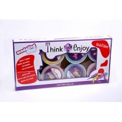Set de 8 colores "Think and Enjoy" en botes de 40 gr. | Kirei - Manualidades Japonesas - Modelado de flores - Curso manualidades Barcelona